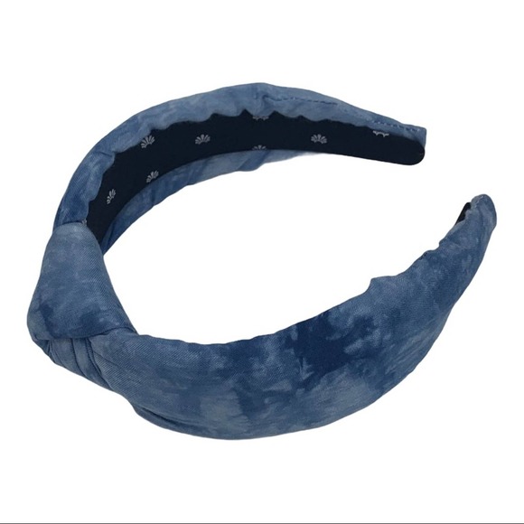Lele Sadoughi Atlantic Blue Tie-Dye Headband New main image 7